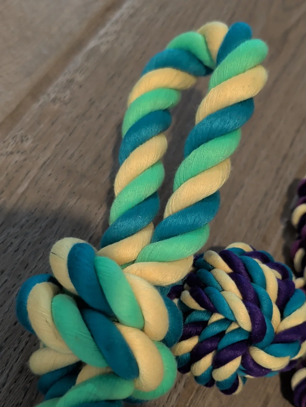 Colorful Braided Dog Rope Toy Set Of 7